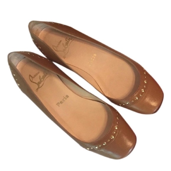 Christian Louboutin Shoes - Christian Louboutin "Mousse Clou" Studded Flats